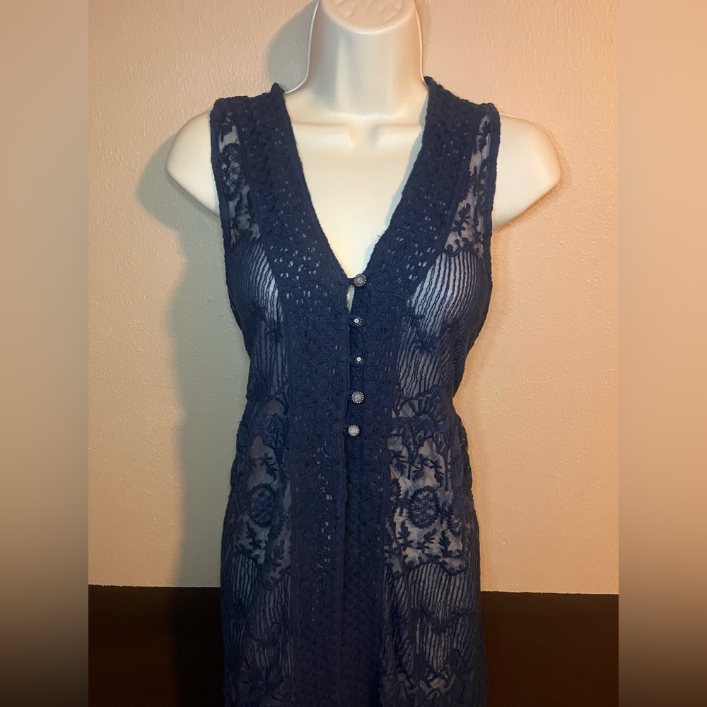 Sheer lace cardigan